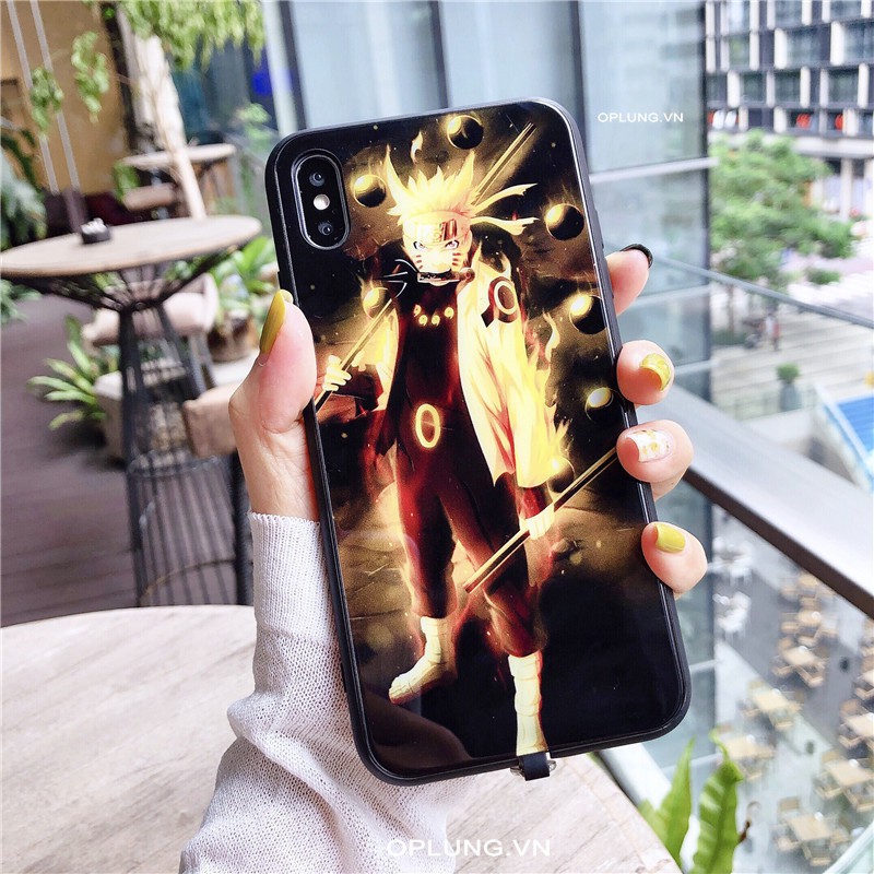 Ốp iphone kính Naruto Sasuke cho iPhone 6 6s 7 8 plus X XS XS max 11 pro max 12 12pro 12promax 12mini k286