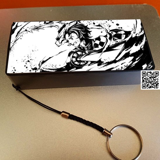 1750 Sạc dự phòng Anime Lưỡi Gươm Diệt Quỷ Demon Slayer 2 Cell nhỏ gọn USB và Micro USB
