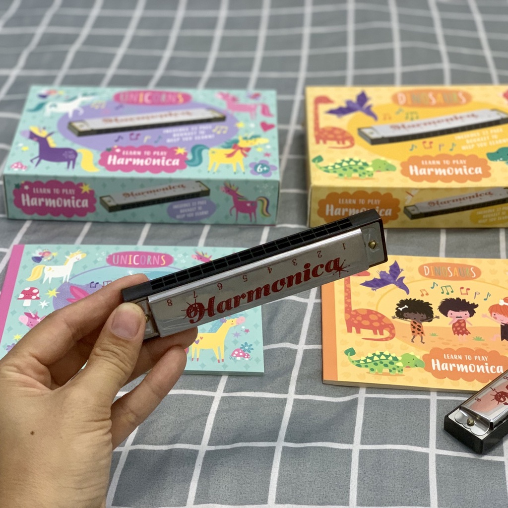 Kèn harmonica tremolo cho bé nhập UK chính hãng 32 phím kèm hướng dẫn