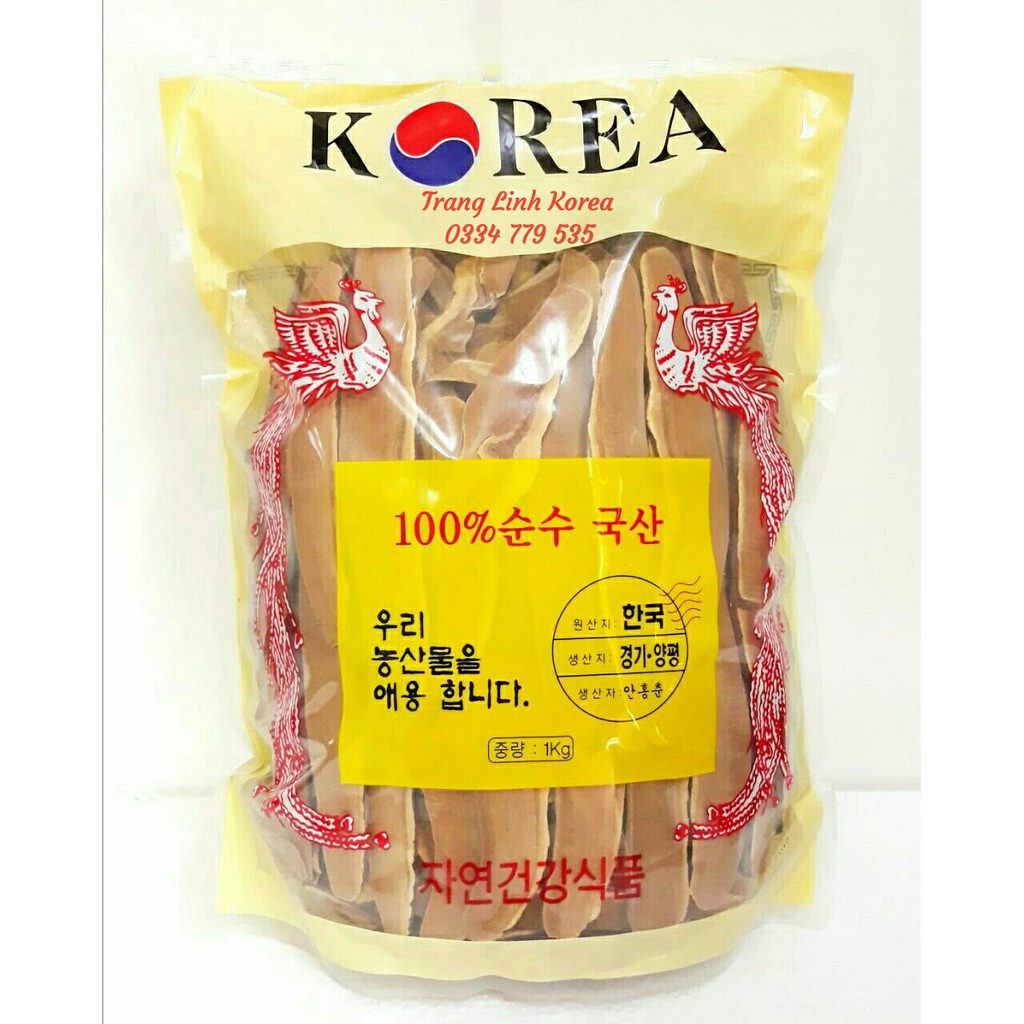 [Mã GROSALE2703 giảm 8% đơn 250K] Nấm linh chi thái lát hàn quốc - Nấm thái lát túi 1kg - tranglinhkorea