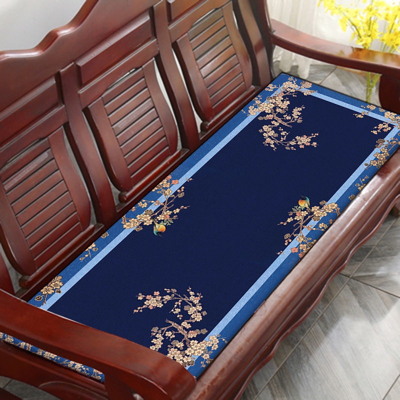 Đệm Lót Ghế Sofa Gỗ Trơn Họa Tiết Trung Hoa Hiện Đại Chất Lượng Cao