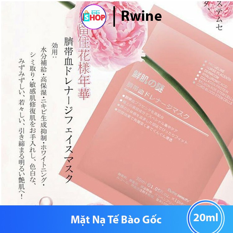 [CHÍNH HÃNG] Mặt Nạ Tế Bào Gốc Nhau Thai Cuống Rốn Rwine Beauty