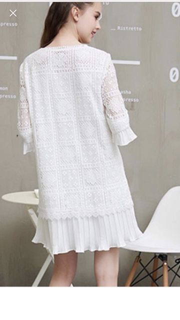 Đầm Jaspal ren phối voan