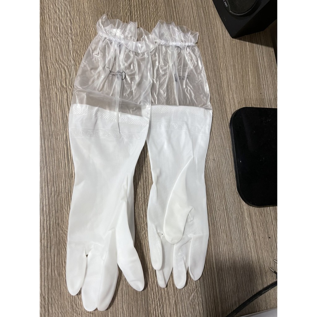 Găng Tay Cao Su Lót Nỉ k19 Dài 50cm Bo Chun KL6 Shalla