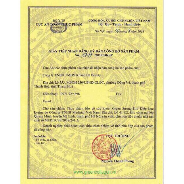 [ Chính Hãng] - Diệp Lục Collagen Green Collagen Powder | BigBuy360 - bigbuy360.vn