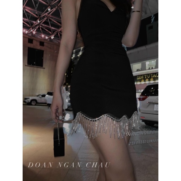 ĐẦM BODY 2 DÂY CÚP NGỰC KẾT CHUỖI CAO CẤP
