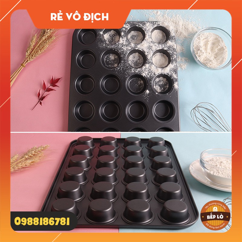 Khuôn cupcake chống dính nướng bánh CHẤT LƯỢNG CAO (Đen) - Dụng cụ làm bánh [HÀNG MỚI VỀ]