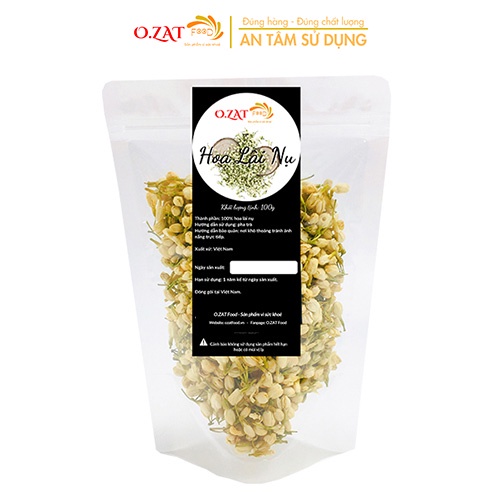 Trà hoa nhài/ hoa lài nụ O.ZAT Food 100g - giảm cân - tốt cho người tiểu đường thanh nhiệt tăng cường sức đề kháng