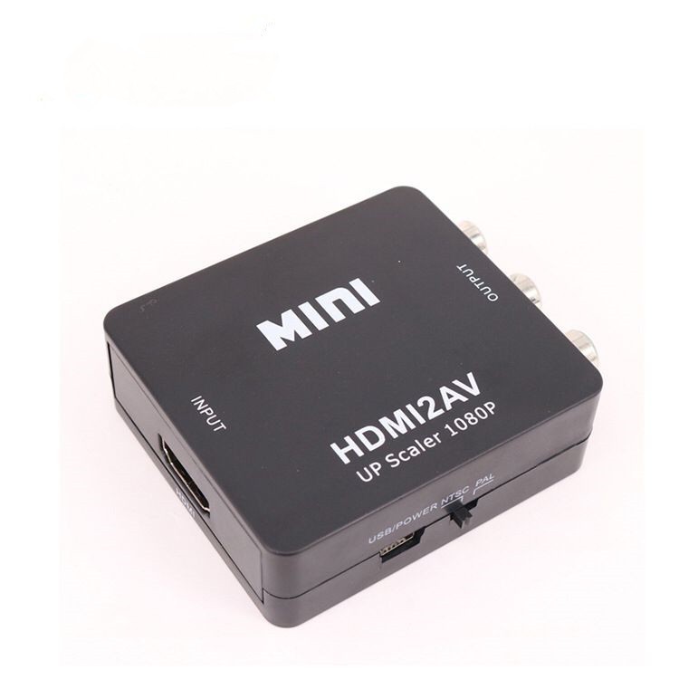 Thiết bị chuyển đổi cổng HDMI sang AV (RCA) AV/CVSB L/R hỗ trợ Video 1080P HDMI2AV NTSC PAL cho Notebook | BigBuy360 - bigbuy360.vn