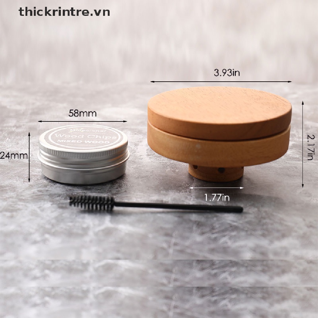 Dụng cụ tạo khói pha chế cocktail bằng gỗ vụn