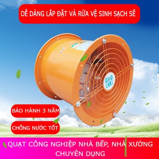 Quạt Đồng Trục KHALIK Đa Size 8–16inch – Hút Khí Mạnh – Gắn Tường, Kho, Nhà Bếp, Xưởng