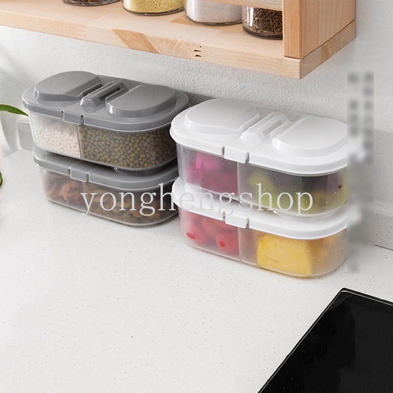 Hộp Đựng Thực Phẩm Hai Ngăn Có Nắp Đậy Tiện Lợi