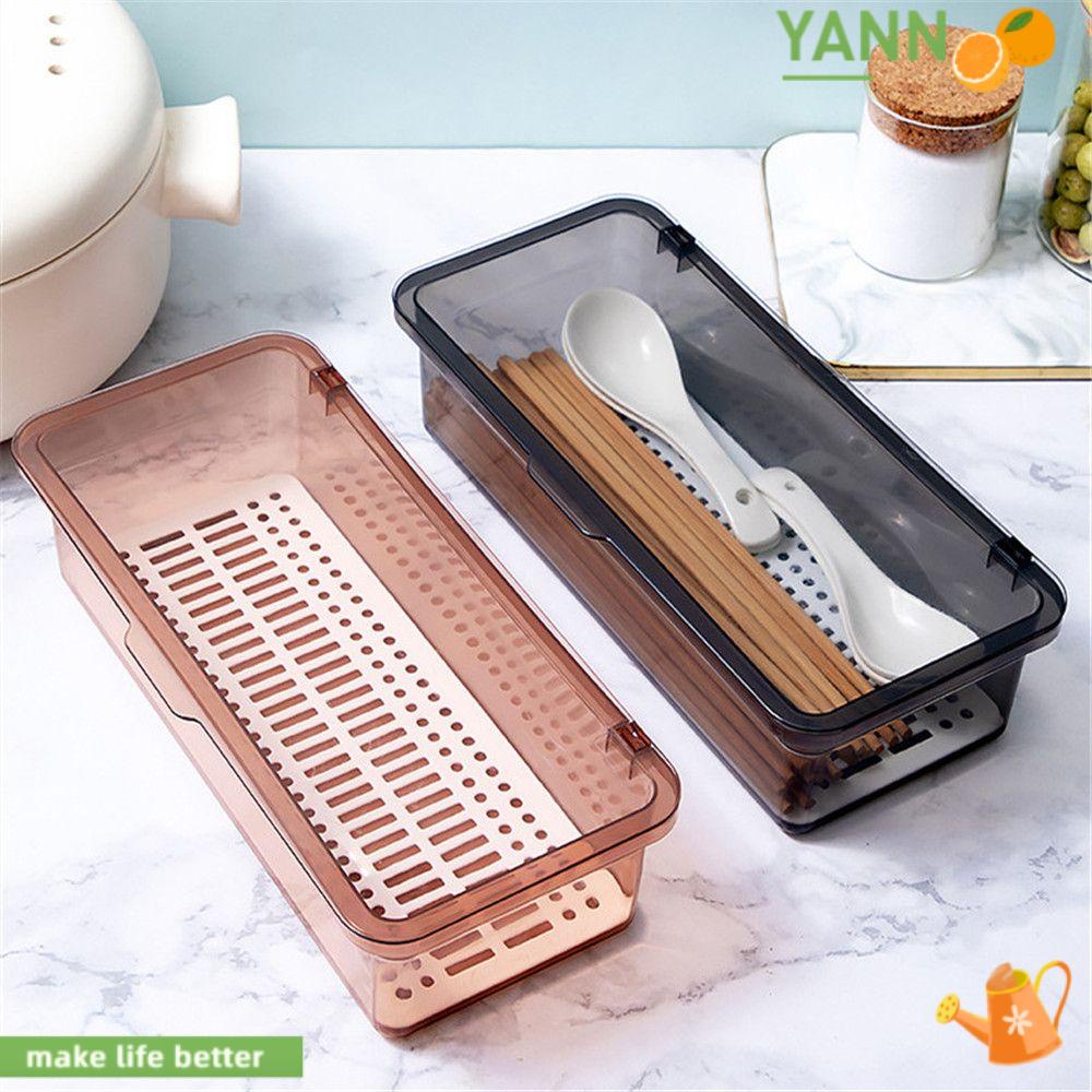 Hộp Đựng Muỗng Nĩa Ráo Nước Chống Bụi 1 Ngăn Tiện Dụng