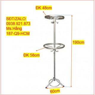 CÂY PHƠI ĐỒ INOX TRÒN 2 TẦNG XOAY- Mã: MX2TK1 -