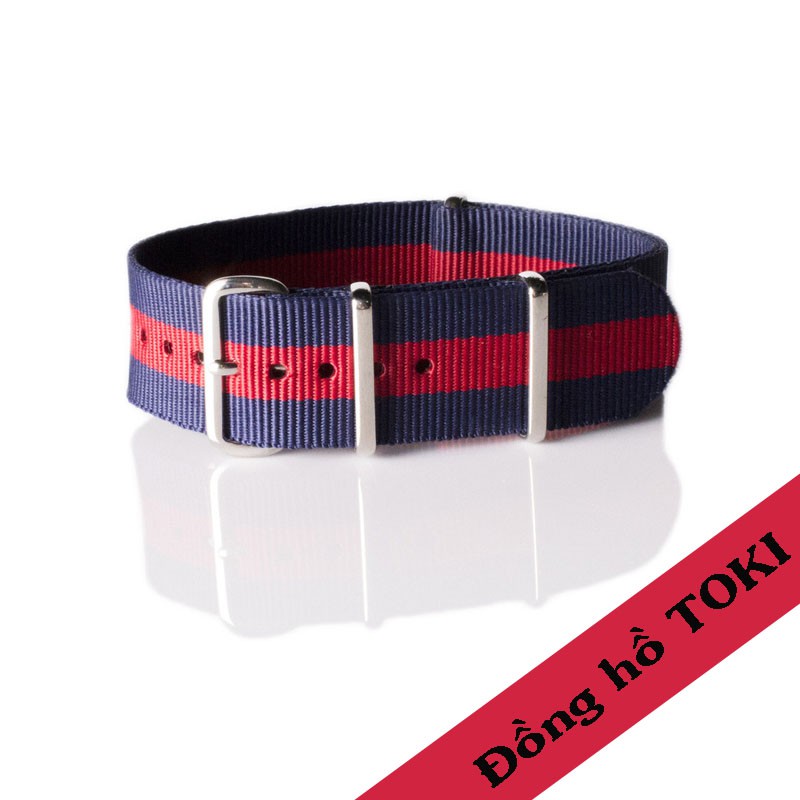 Dây vải Nato xanh Navy đỏ