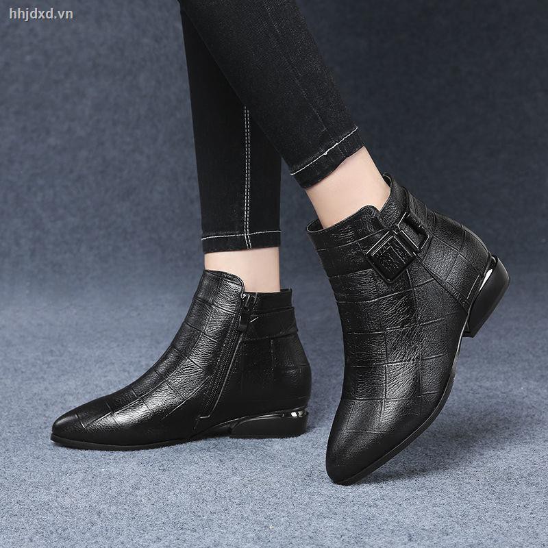 Giày Bốt Cổ Thấp Da Mềm Thời Trang 2020 Cho Nữ | BigBuy360 - bigbuy360.vn