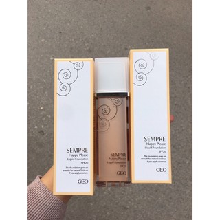 Kem nền trang điểm Geo Sempre Happy & Please Liquid Foundation