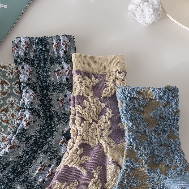 Hàng Có Sẵn#Vớ Dài Trung Bình Dày Dặn Phong Cách Nhật Bản Dễ Thương Thời Trang Xuân Hè Cho Nữ