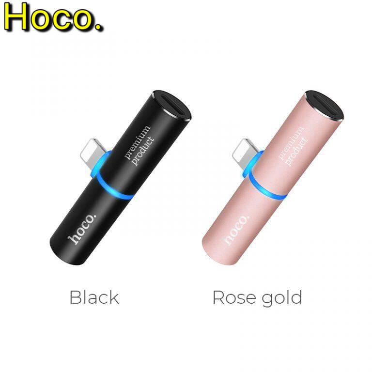 Jack Chuyển Đổi HoCo LS7 Vừa Nghe Vừa Sạc 2 Cổng Ra Chân Lightning Hỗ Trợ Đàm Thoại Cho iPhone , iPad