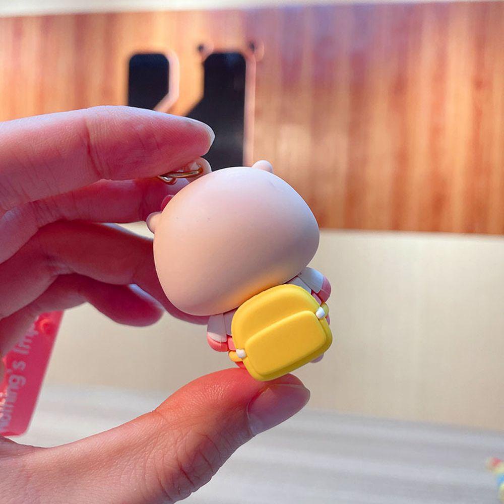 Móc Khóa Hình Heo Ba Chiều Dễ Thương