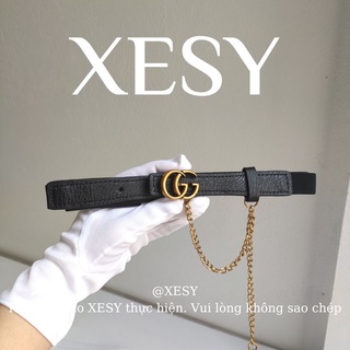 Đai nịt thắt lưng nữ bản nhỏ chất liệu da pu có co giãn