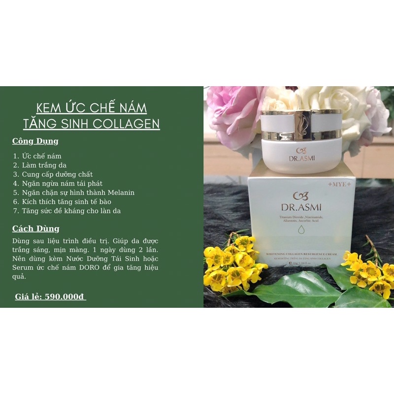 Bộ đôi kem dưỡng +serum ức chế nám .giúp dưỡng và khôi phục da sau điều trị .ngăn ngừa nám quay lại