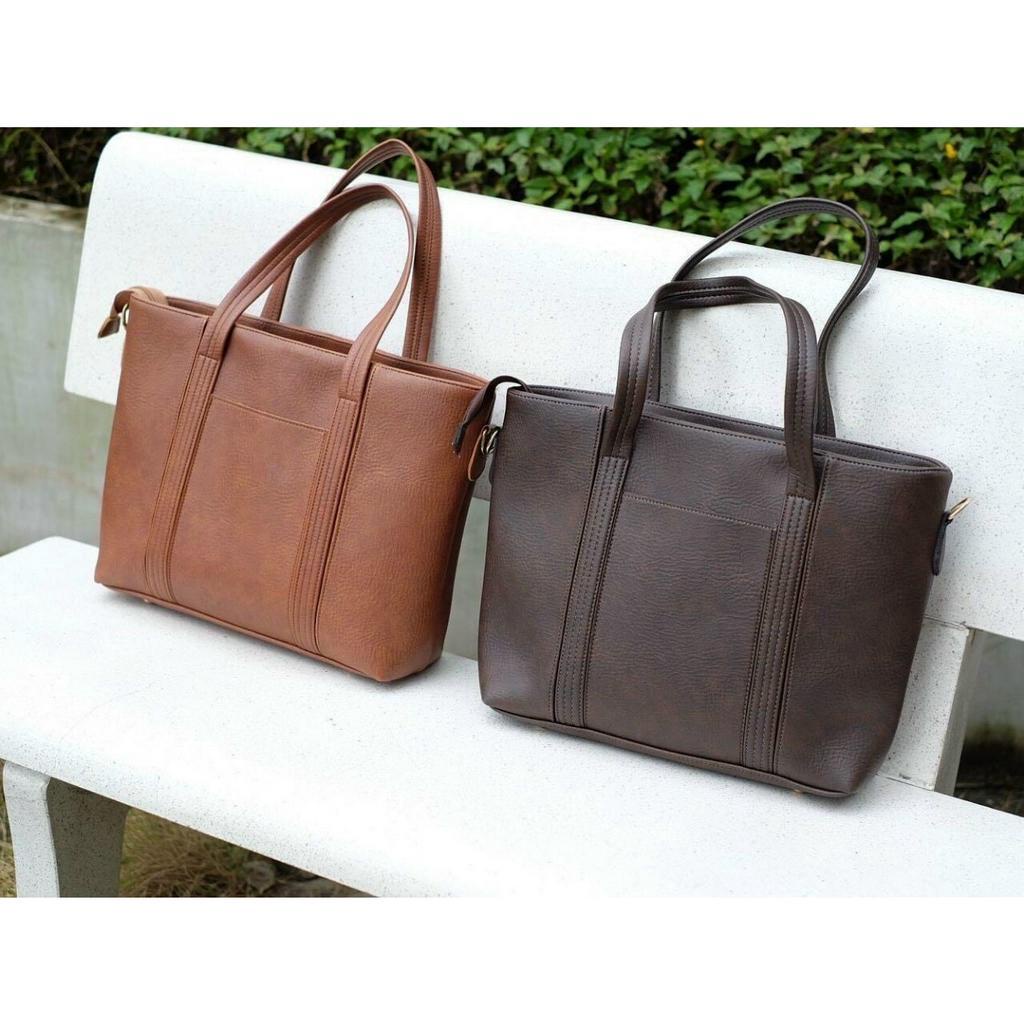 Túi tote da công sở đựng vừa A4, laptop phong cách sang chảnh tiểu thư TV29