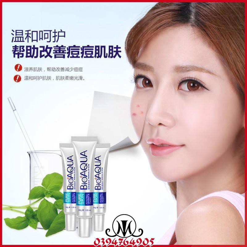 Kem mụn trứng cá Pure Skin Bioaqua MO23 | BigBuy360 - bigbuy360.vn
