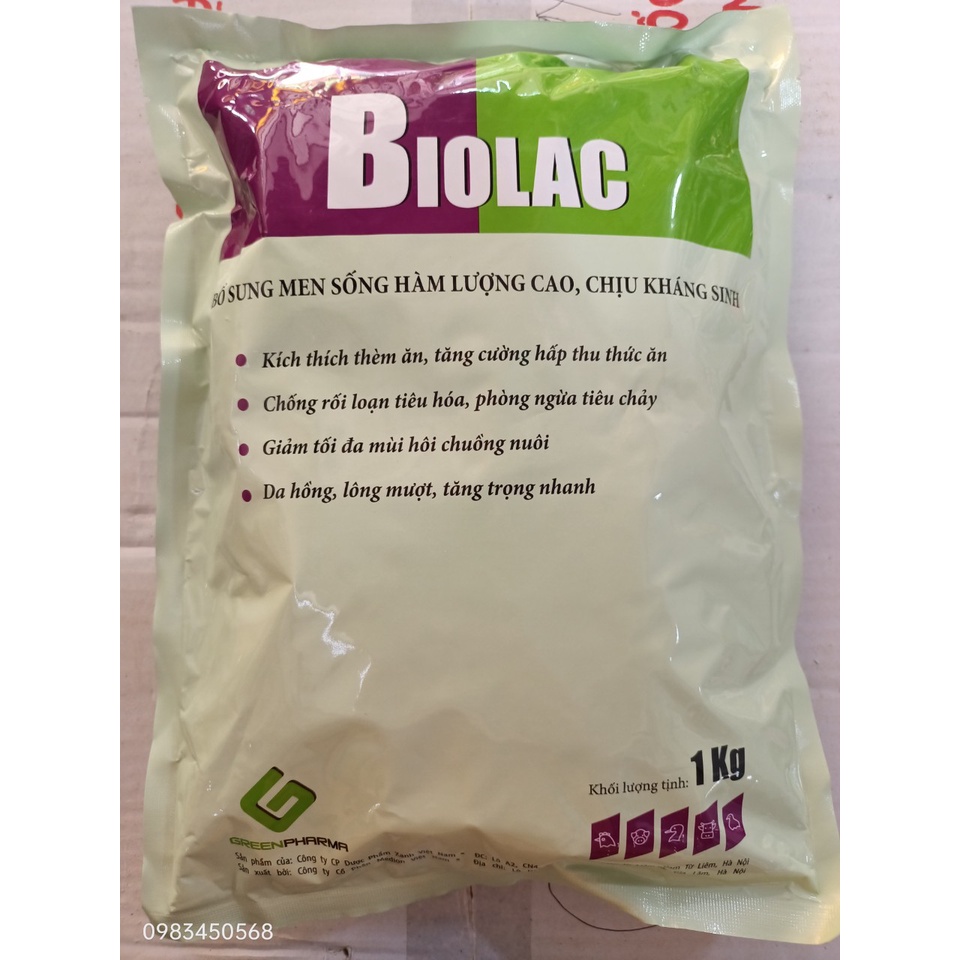 Men Sống Chịu Kháng Sinh BIOLAC  Hàm Lượng Cao
