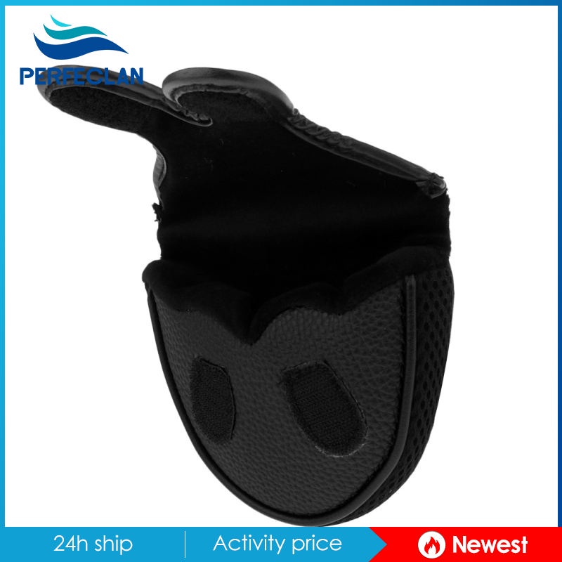 Vỏ Bọc Bảo Vệ Đầu Gậy Đánh Golf Bằng PU Màu Đen Siêu Bền Tiện Dụng