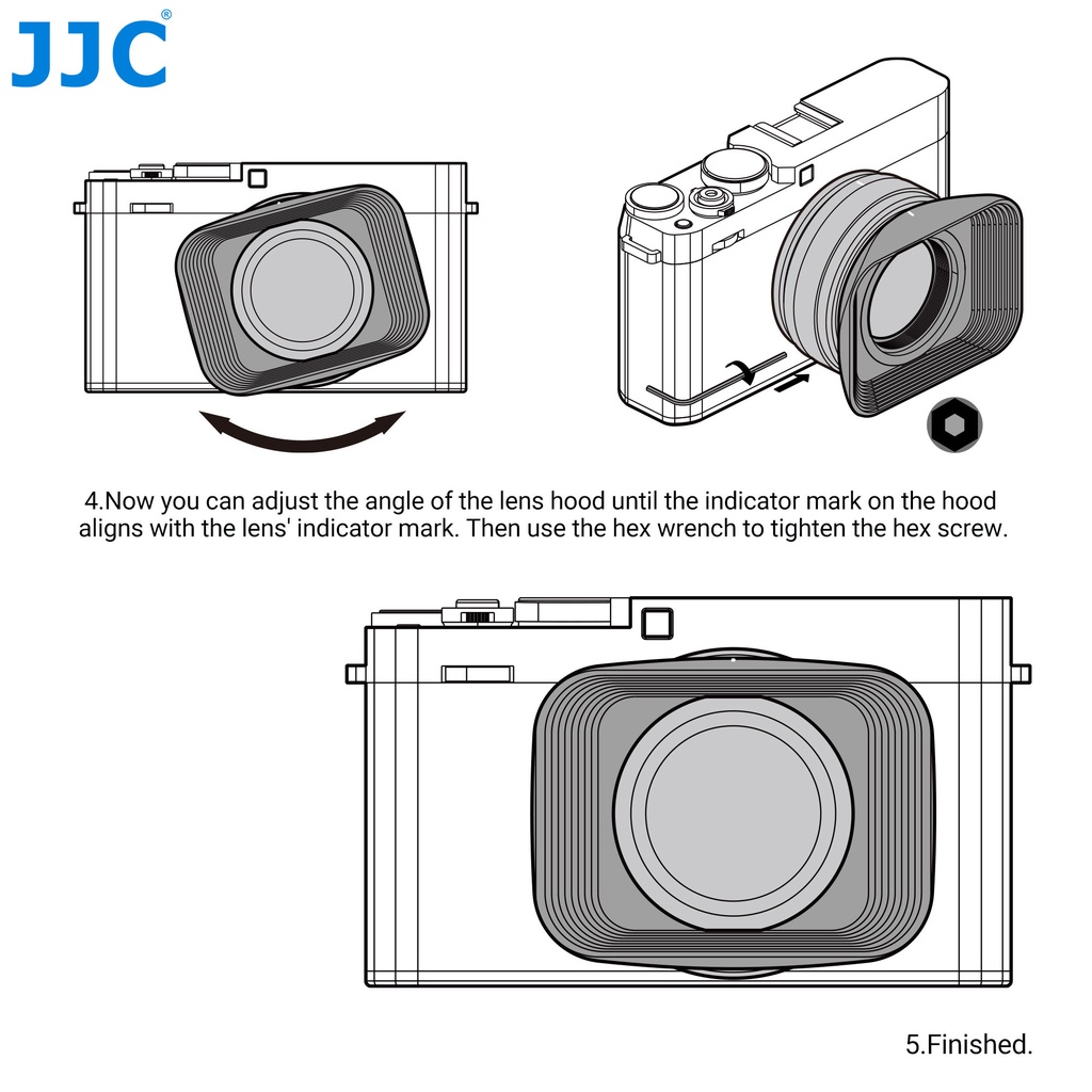 JJC LH-JXF27F28 Loa Che Nắng Hình Vuông Bằng Kim Loại Cho Ống Kính Fujinon XF 27mm F2.8 &amp; Ống Kính XF 27mm f/2.8 R WR Trên Máy Ảnh Fuji Fujifilm X-S10 X-T5 X-T4 X-T3 X-T2 X-E4 X-E3 X-E2 X-E2S X-H2 X-H2S X-T30 II X-T20 X-T10 X-T200 X-T100 X-A7 XT30 X-Pro3