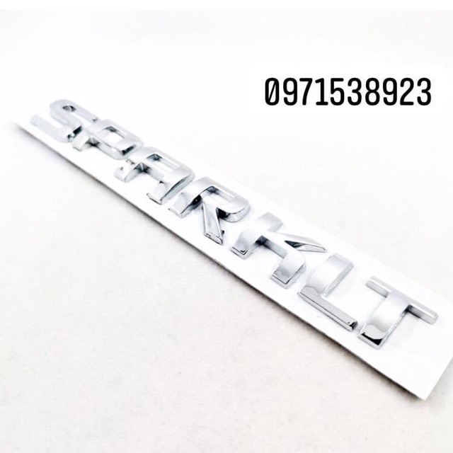 Logo chữ nổi CHEVROLET SPARK LT