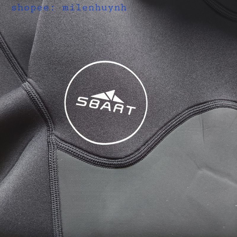 Bộ lặn biển chuyên nghiệp cho nam cao su neoprene 3mm hiệu Sbart giữ ấm cản gió