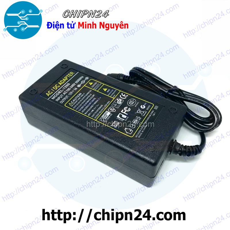 [1 CỤC] Nguồn Adapter 12V 5A