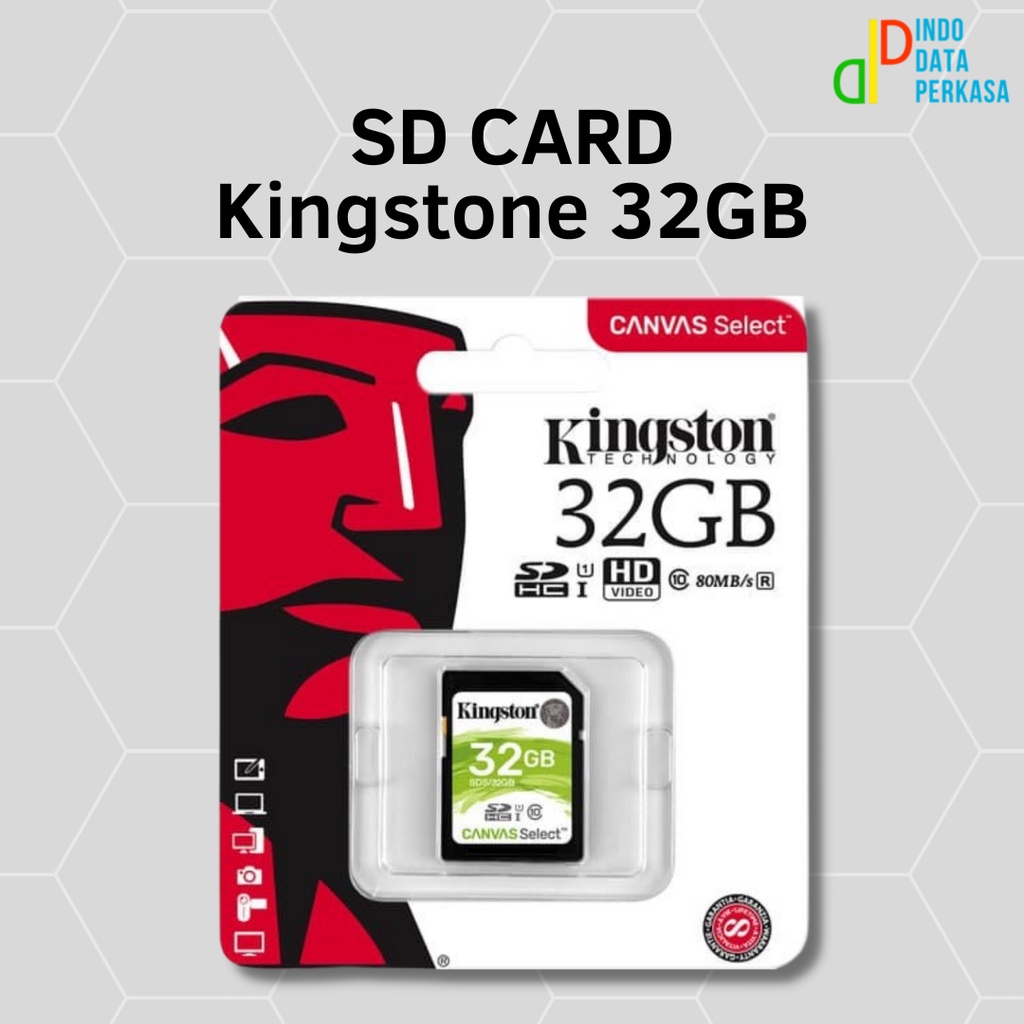 Thẻ Nhớ SDHC Kingston Canvas Cấp 10 (80MB / s) 32GB SD