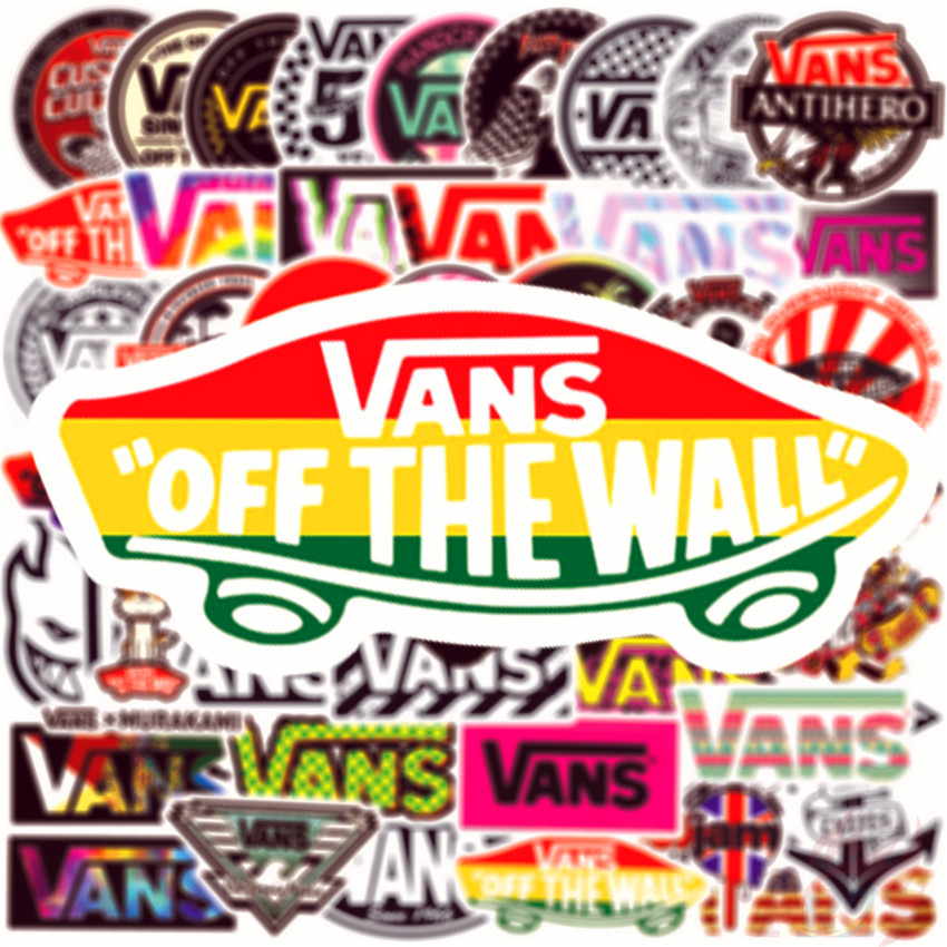 ❉ Vans - Series 03 HipHop Fashion Brand Logo Stickers ❉ 50Pcs/Set Fans Collection Harajuku DIY Fashion Luggage Laptop Skateboard Doodle Decals Stickers