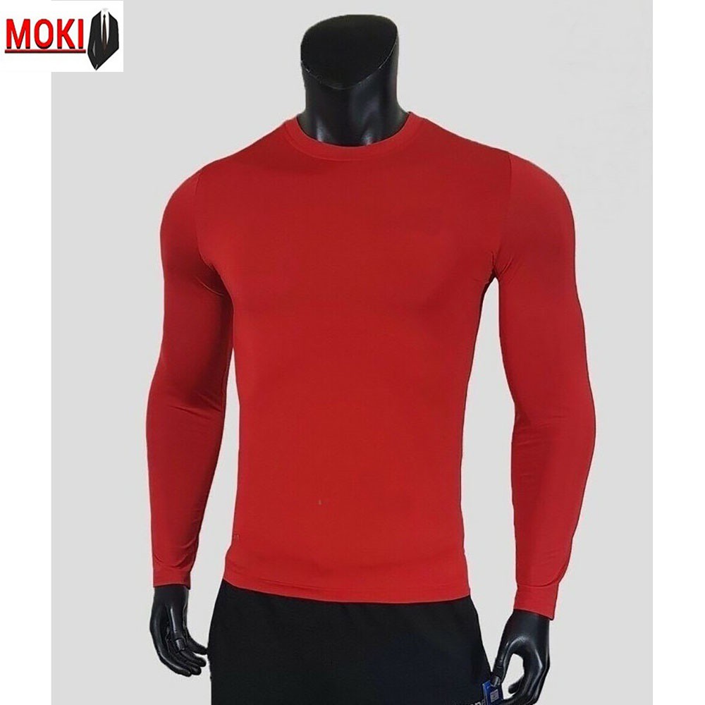 Áo thể thao dài tay nam MOKI co giãn tốt, áo giữ nhiệt nhiều màu size từ 45 đến 84kg | BigBuy360 - bigbuy360.vn