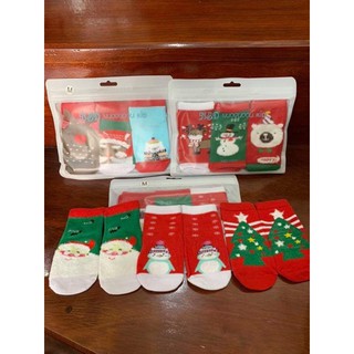 [Giá Buôn] SET 12 ĐÔI TẤT NOEL SIÊU YÊU CHO BÉ