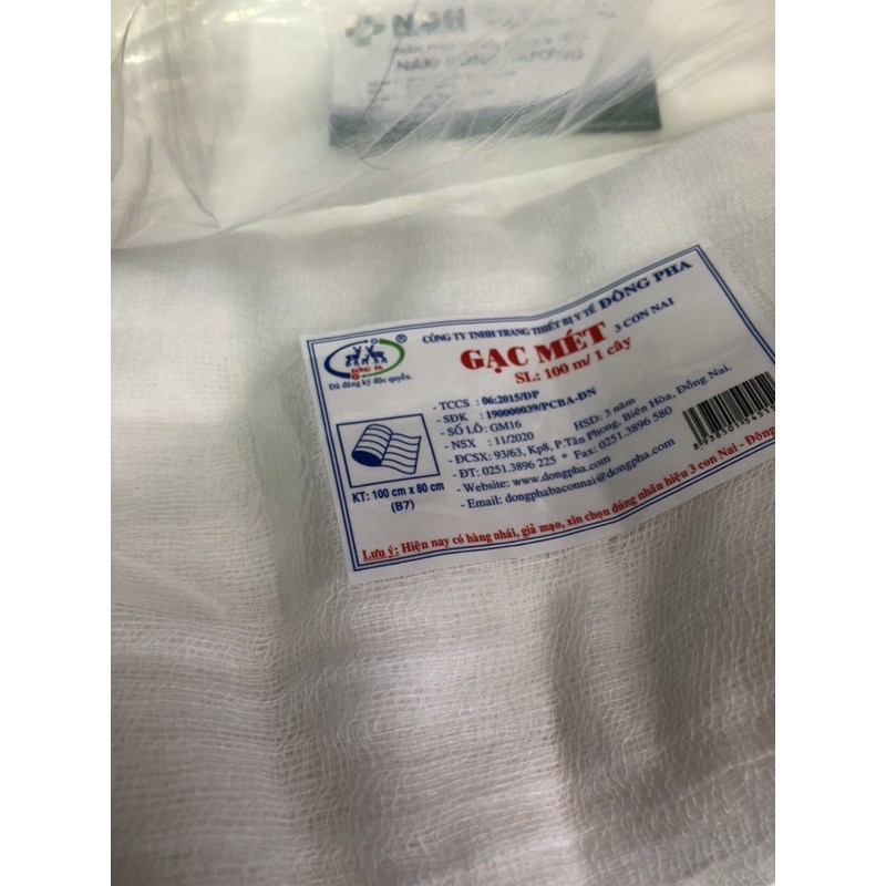 ❤️ BĂng GẠC MÉT Y TẾ ĐÔNG FA 20m, 30m, 50m Băng Gạc Y Tế Mét Đông Pha 100% Sợi Cotton -Gạc Mét Y Tế Dài