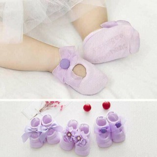Set 3 đôi tất bé gái hoa nơ BBX cực xinh