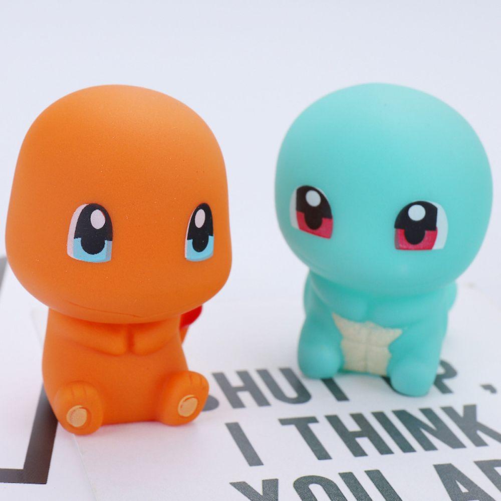 Set 6 Đồ Chơi Bóp Mềm Hình Pikachu Bằng Cao Su Dễ Thương Cho Bé