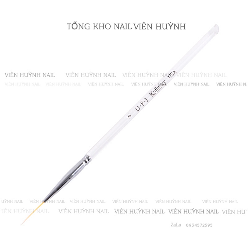 Cọ nét nail, cọ râu opi đầu mảnh vẽ móng siêu mịn nét