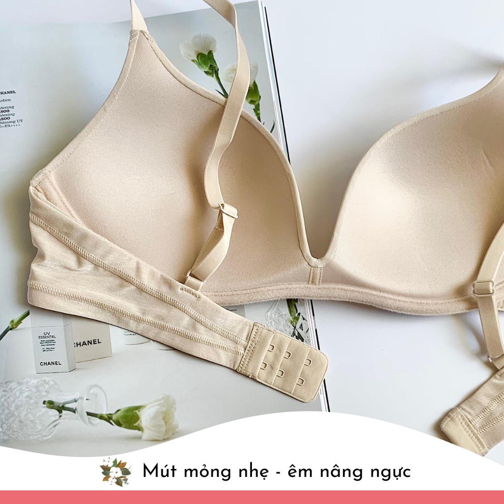 Áo ngực không gọng là áo lót mút mỏng nâng ngực xuất xịn AJ170
