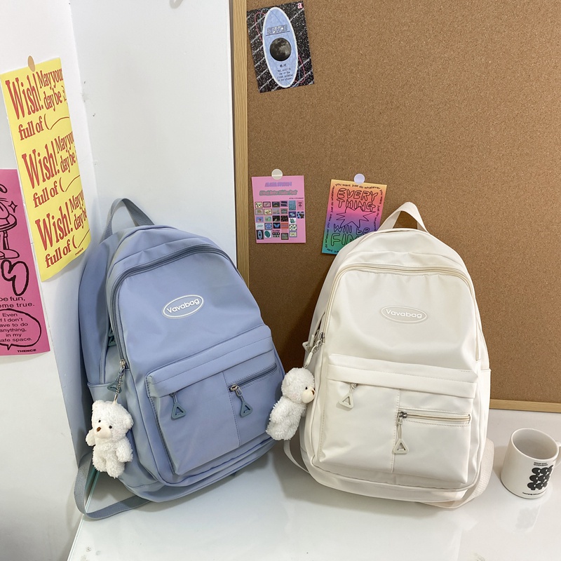 Balo PRETTYZYS dung tích lớn 15.6inch phong cách Hàn Quốc cho nữ sinh đi học