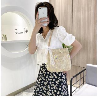 Túi Xách Nữ Đan Rơm Thời Trang Cổ Điển