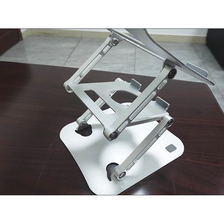 Đế Tản Nhiệt Laptop Macbook Nhôm 2 Tầng Kê Đỡ Máy Tính 15.6 inch, 14 inch, 13 inch Để Bàn Cao Cấp