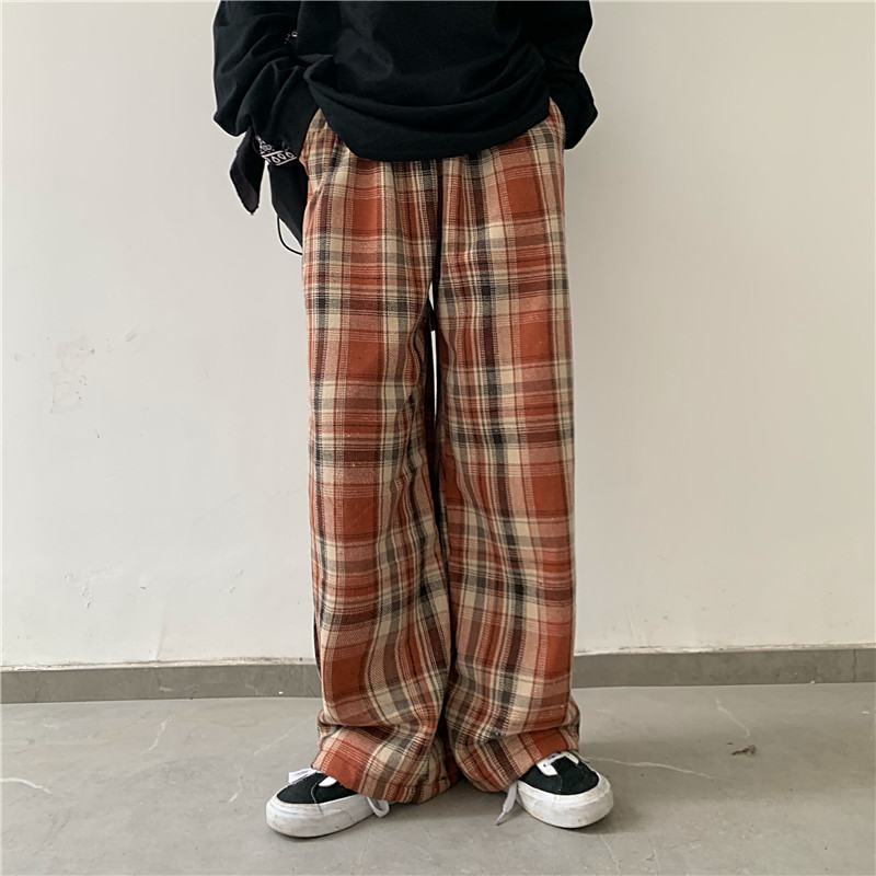 Quần Len Dài Ống Rộng Họa Tiết Sọc Caro Thời Trang | BigBuy360 - bigbuy360.vn