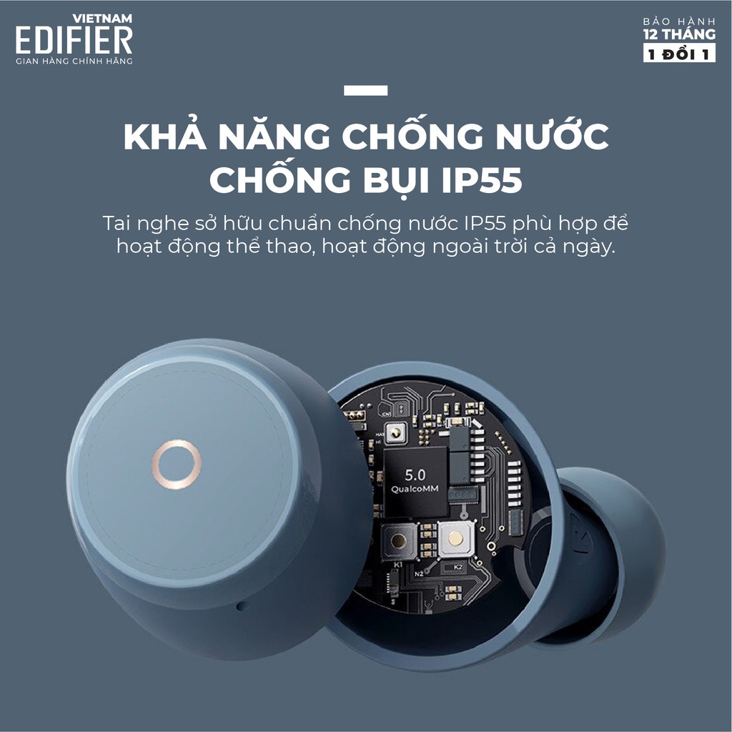 Tai nghe Bluetooth 5.0 EDIFIER X3 To-U Âm thanh Stereo - Chống nước IP55 - Hàng chính hãng - Bảo hành 12 tháng 1 đổi 1