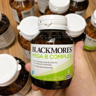 Viên uống Bổ Sung Vitamin Nhóm B - Blackmores Mega B Complex 75 viên Úc