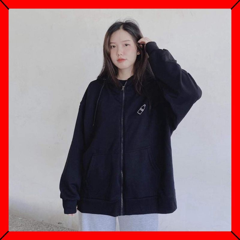 (FREESHIP) ❤ ÁO KHOÁC NỈ HOODIE. ÁO HOOIDE THÊU BÌNH SỮA NAM NỮ